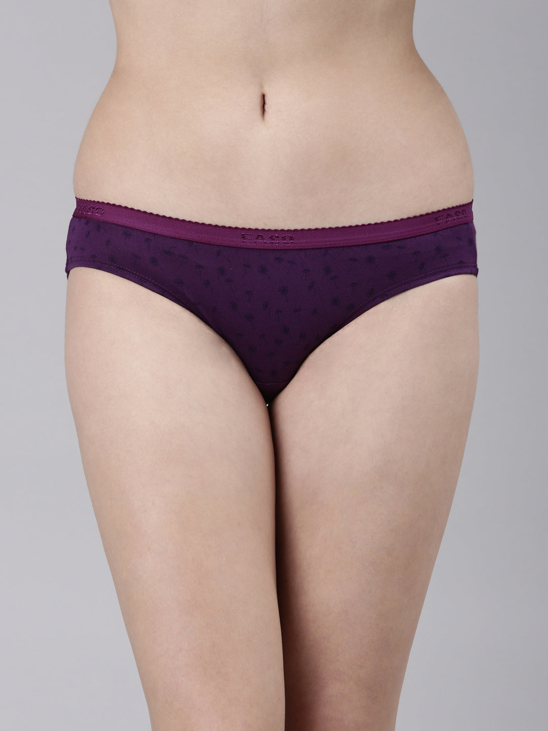 Faso Women's Cotton Outer Elastic Bikini (Pack of 2)