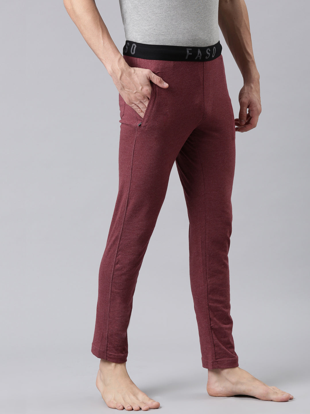 Faso Men's Premium Outer Elastic Track Pant