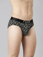 Faso Men's Printed Cotton Stretchable Brief