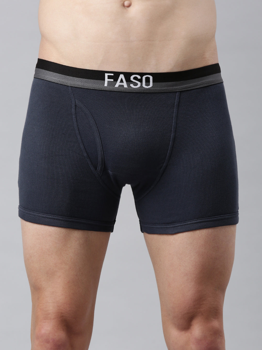 Faso Men's Cotton Outer Elastic Trunk (Pack of 2)