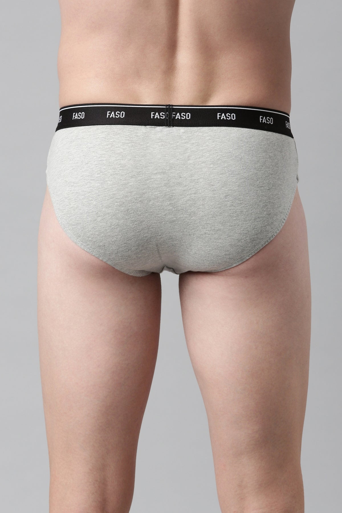 Faso Men's Cotton Outer Elastic Brief (Pack of 2)