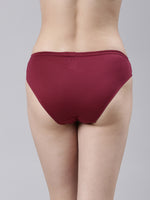 Faso Women's Cotton Inner Elastic Bikini (Pack of 2)