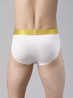 Faso Men's White Premium Micro Modal Brief