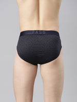 Faso Men's Cotton Outer Elastic All Over Print Brief