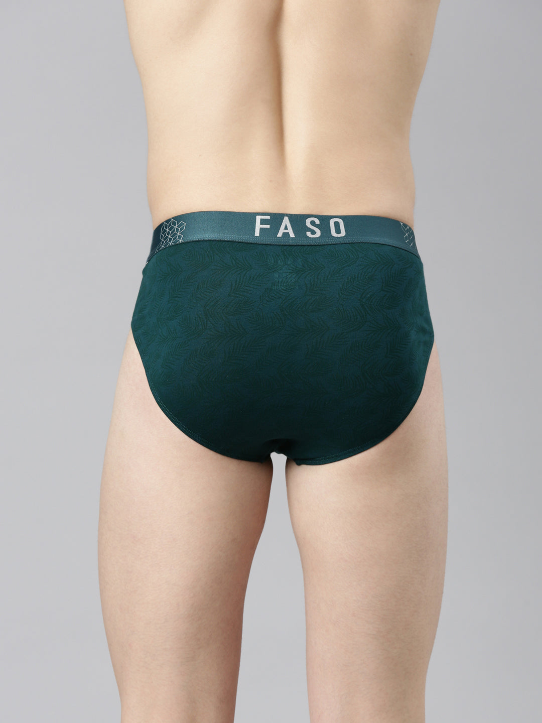 Faso Men's Printed Cotton Stretchable Brief
