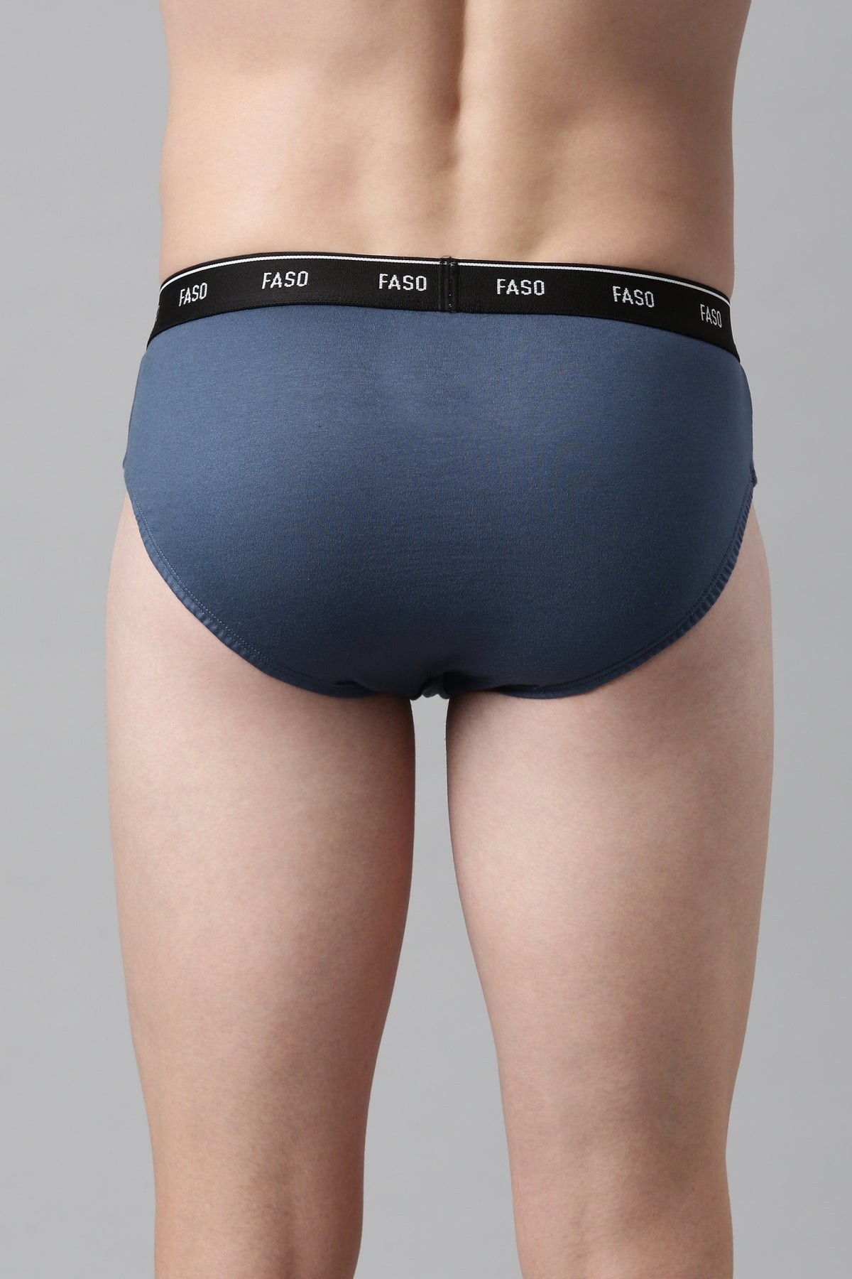 Faso Men's Cotton Outer Elastic Brief (Pack of 2)