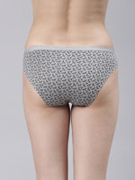 Faso Women's Cotton Outer Elastic Bikini (Pack of 3)