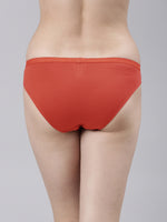 Faso Women's Cotton Outer Elastic Bikini (Pack of 3)