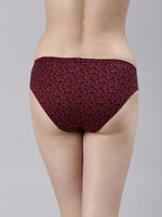 Faso Women's Cotton Inner Elastic Bikini (Pack of 2)