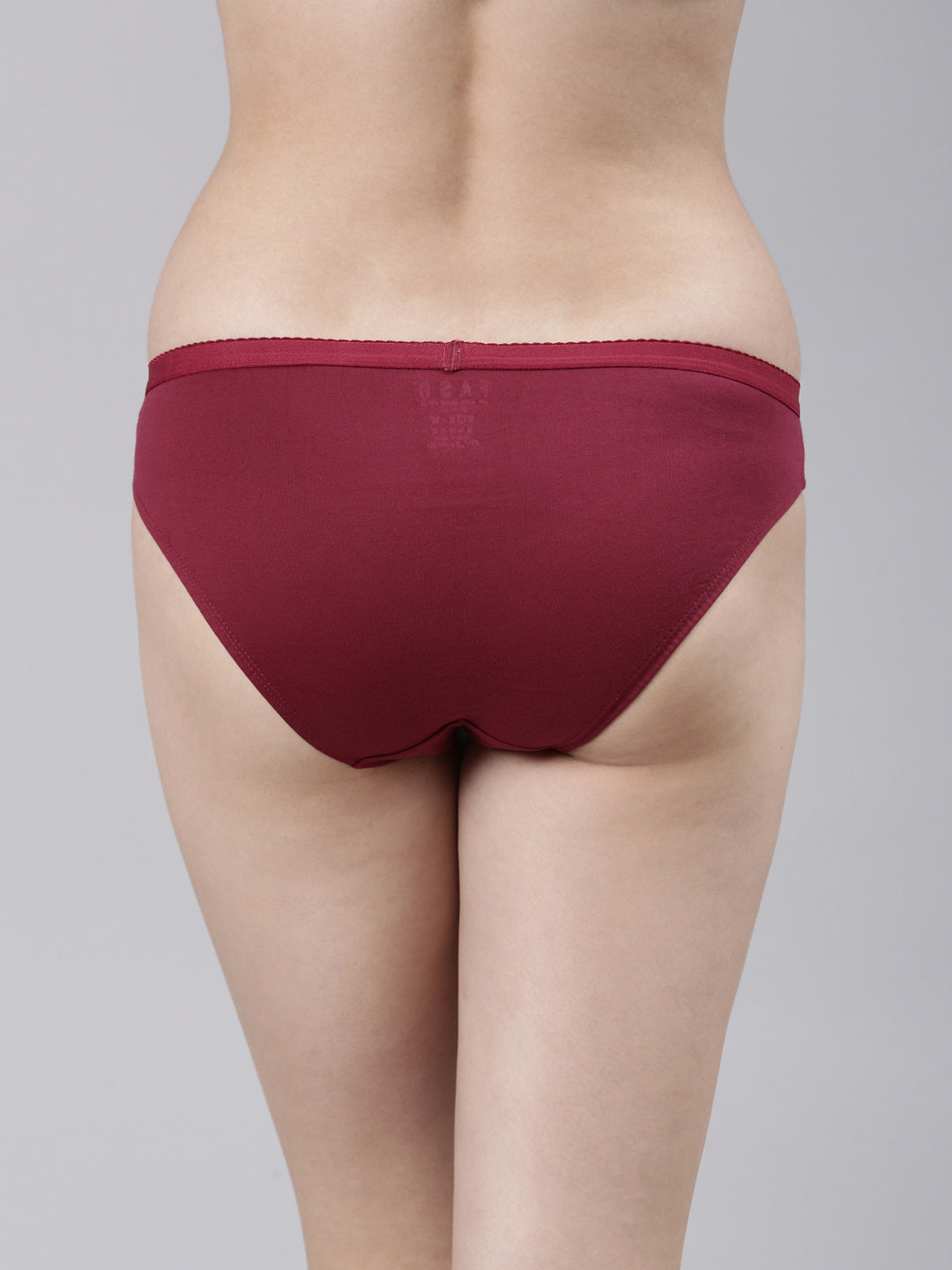 Faso Women's Cotton Outer Elastic Bikini (Pack of 2)