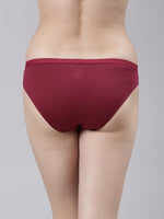 Faso Women's Cotton Outer Elastic Bikini (Pack of 2)