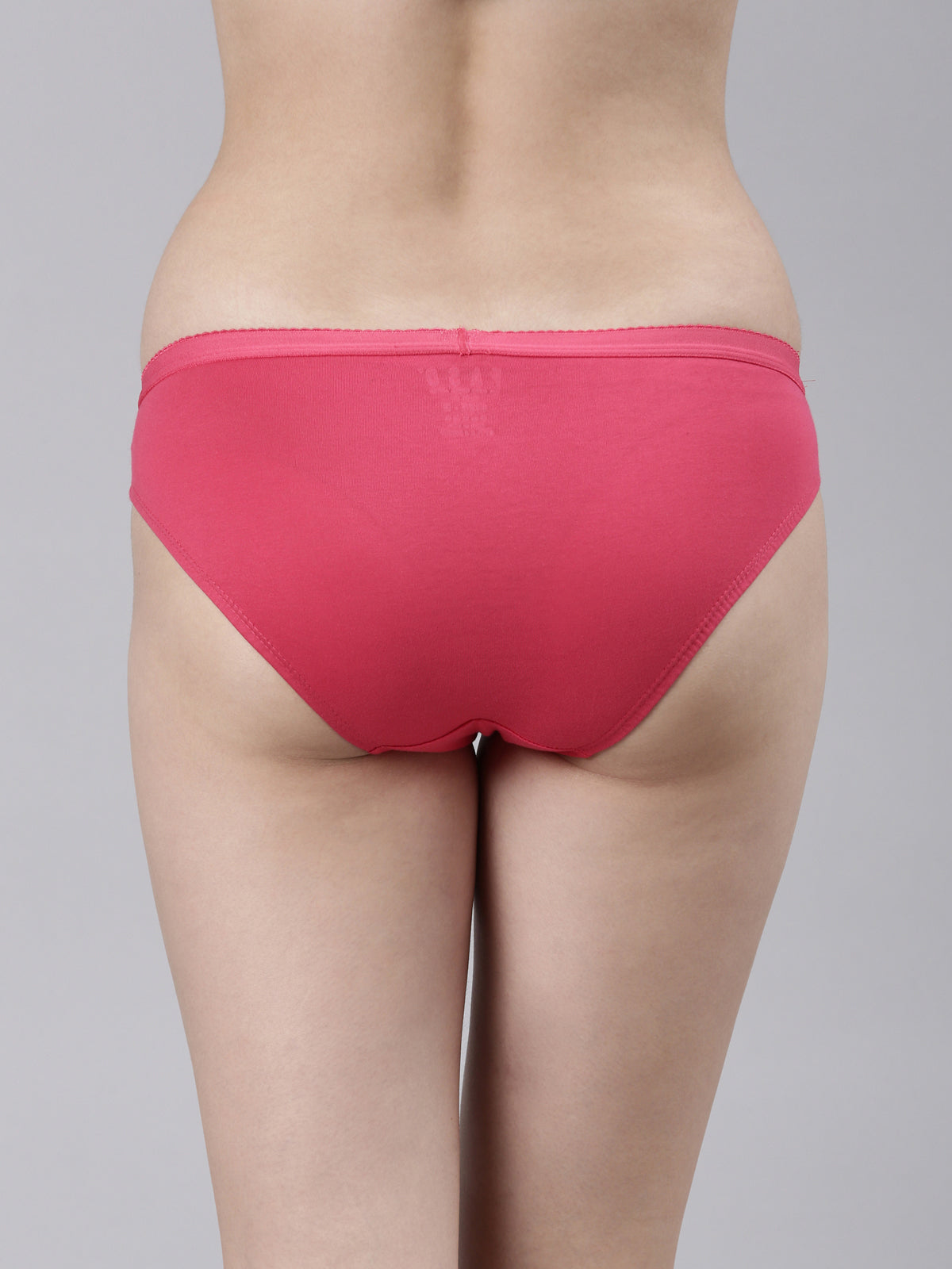 Faso Women's Cotton Outer Elastic Bikini (Pack of 3)