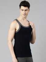 Faso Men's Cotton Racerback Color Vest