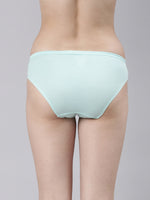 Faso Women's Cotton Inner Elastic Bikini (Pack of 3)