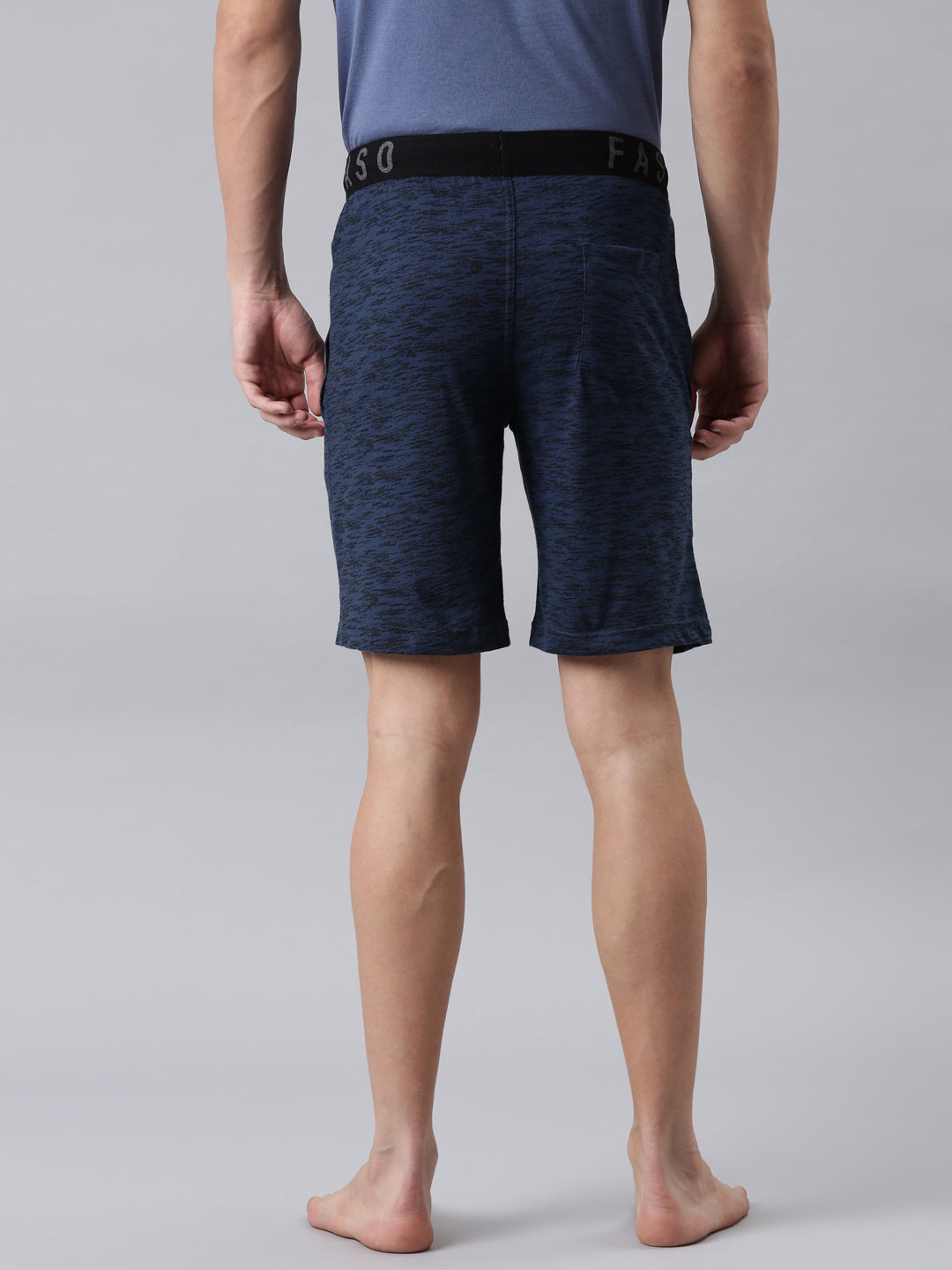 Faso Men's Cotton Elastic Track Shorts