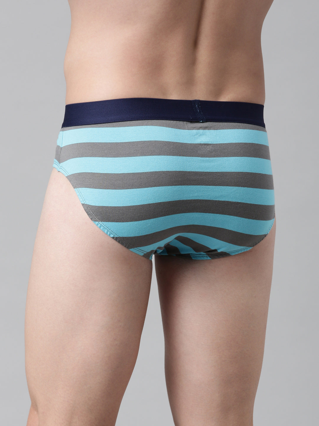 Faso Men's Cotton Yarn Dyed Striped Brief