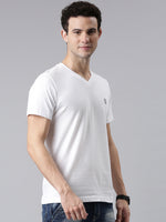 FASO Men’s Soft Cotton V-Neck T-Shirt