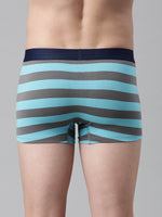 Faso Men's Cotton Yarn Dyed Striped Trunk