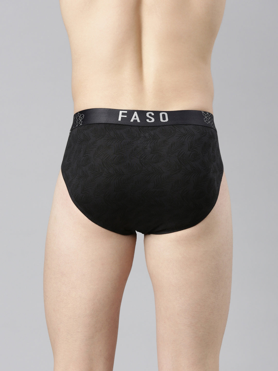 Faso Men's Printed Cotton Stretchable Brief