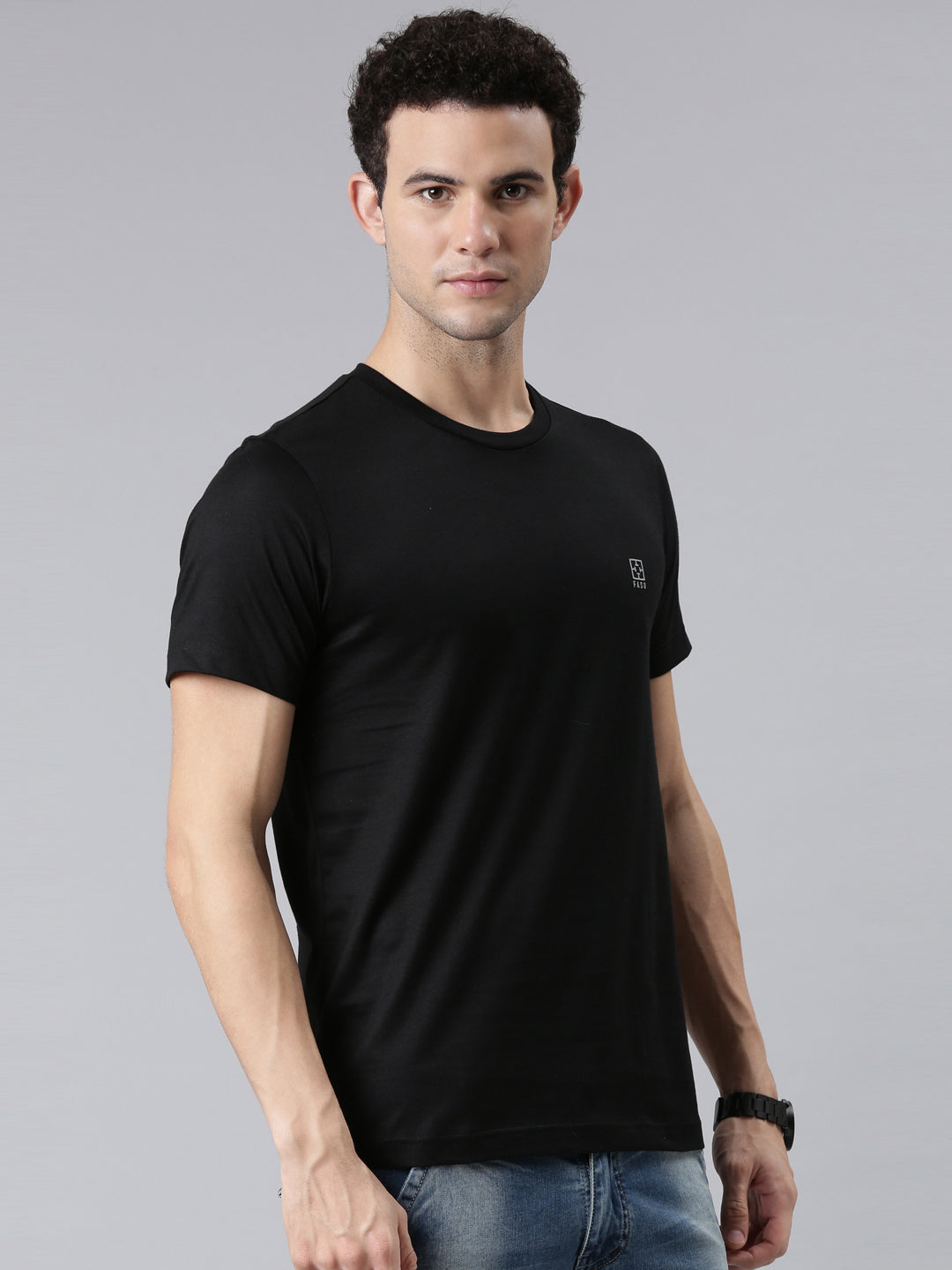 FASO Men’s Cotton Crew Neck Casual T-Shirt