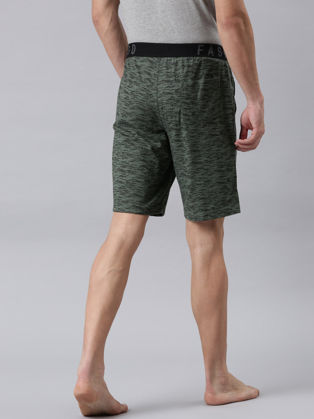 Faso Men's Cotton Elastic Track Shorts