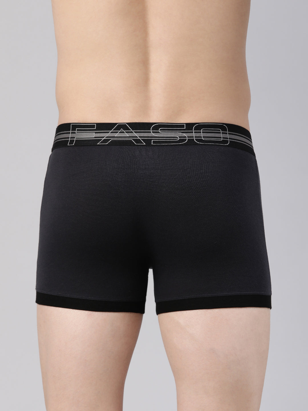 Faso Men's Cotton Contrast Binding Trunk (Pack of 2)