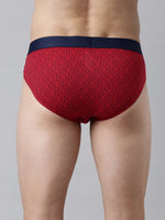 Faso Men's Printed Cotton Stretchable Brief