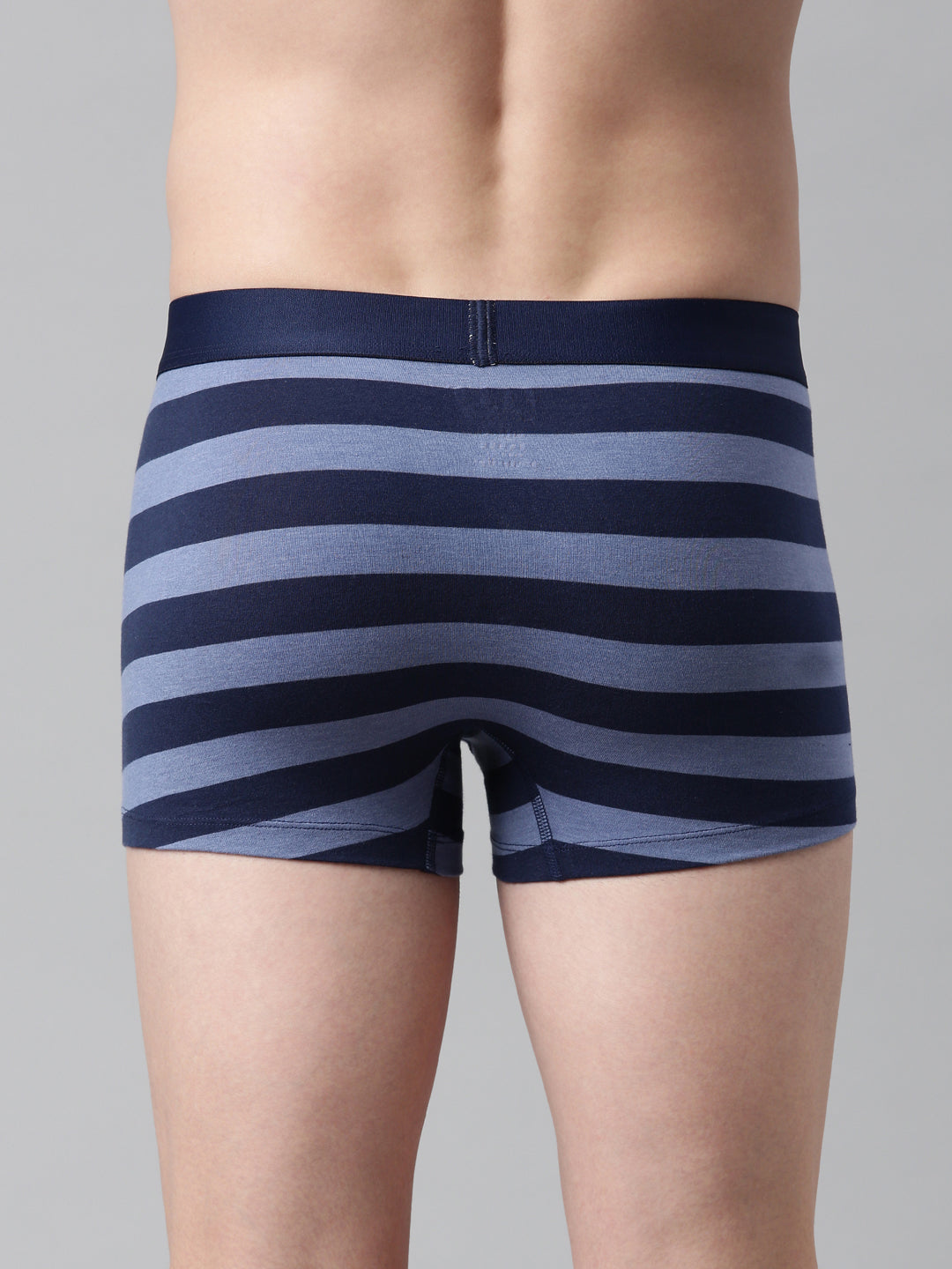 Faso Men's Cotton Yarn Dyed Striped Trunk
