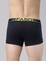 Faso Men's Cotton Neon Outer Elastic Trunk (Pack of 2)