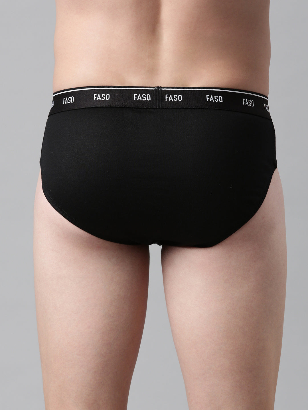 Faso Men's Cotton Outer Elastic Brief (Pack of 2)