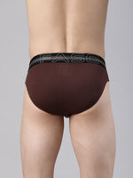 Faso Men's Cotton Contrast Rib Piping Brief (Pack of 2)