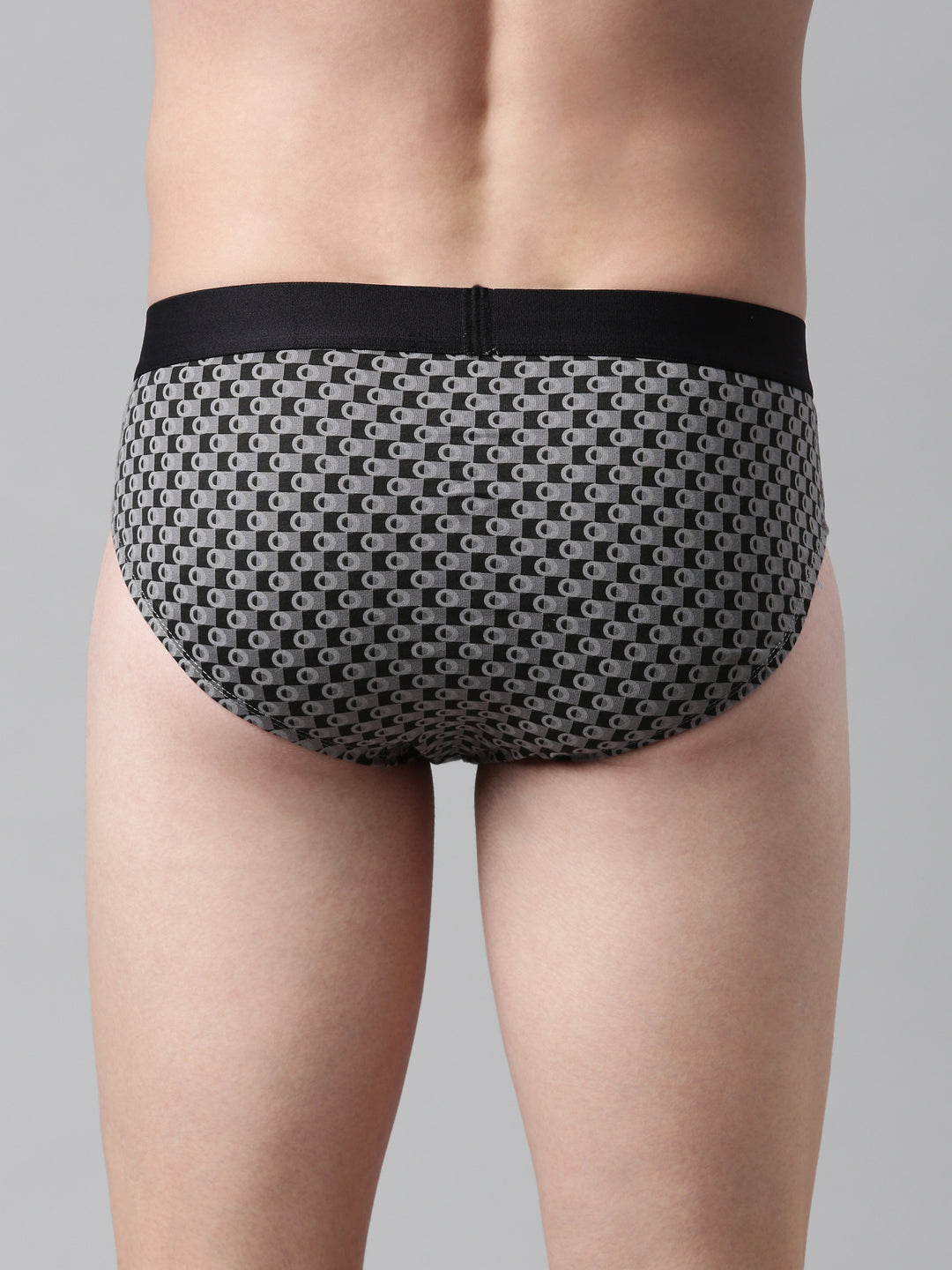 Faso Men's Cotton Outer Elastic All Over Print Brief