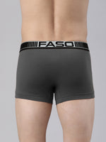 Faso Men's Cotton Neon Outer Elastic Trunk (Pack of 2)