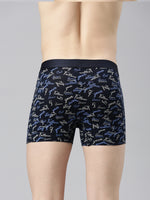 Faso Men's Cotton Outer Elastic All Over Print Trunk