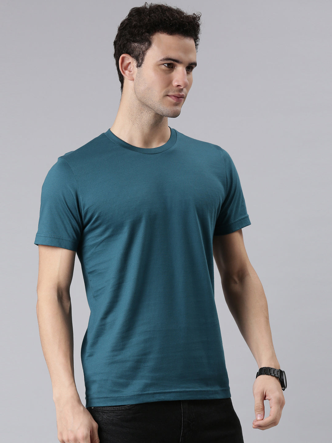 FASO Men’s Cotton Crew Neck Casual T-Shirt