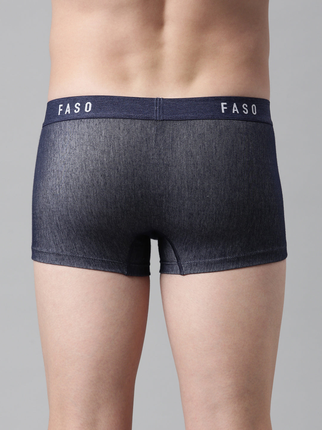 Faso Men's Cotton Denim Look Trunk