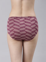 Faso Women's Premium Micro Modal Illusion Printer Hipster