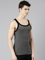 Faso Men's Cotton Racerback Color Vest