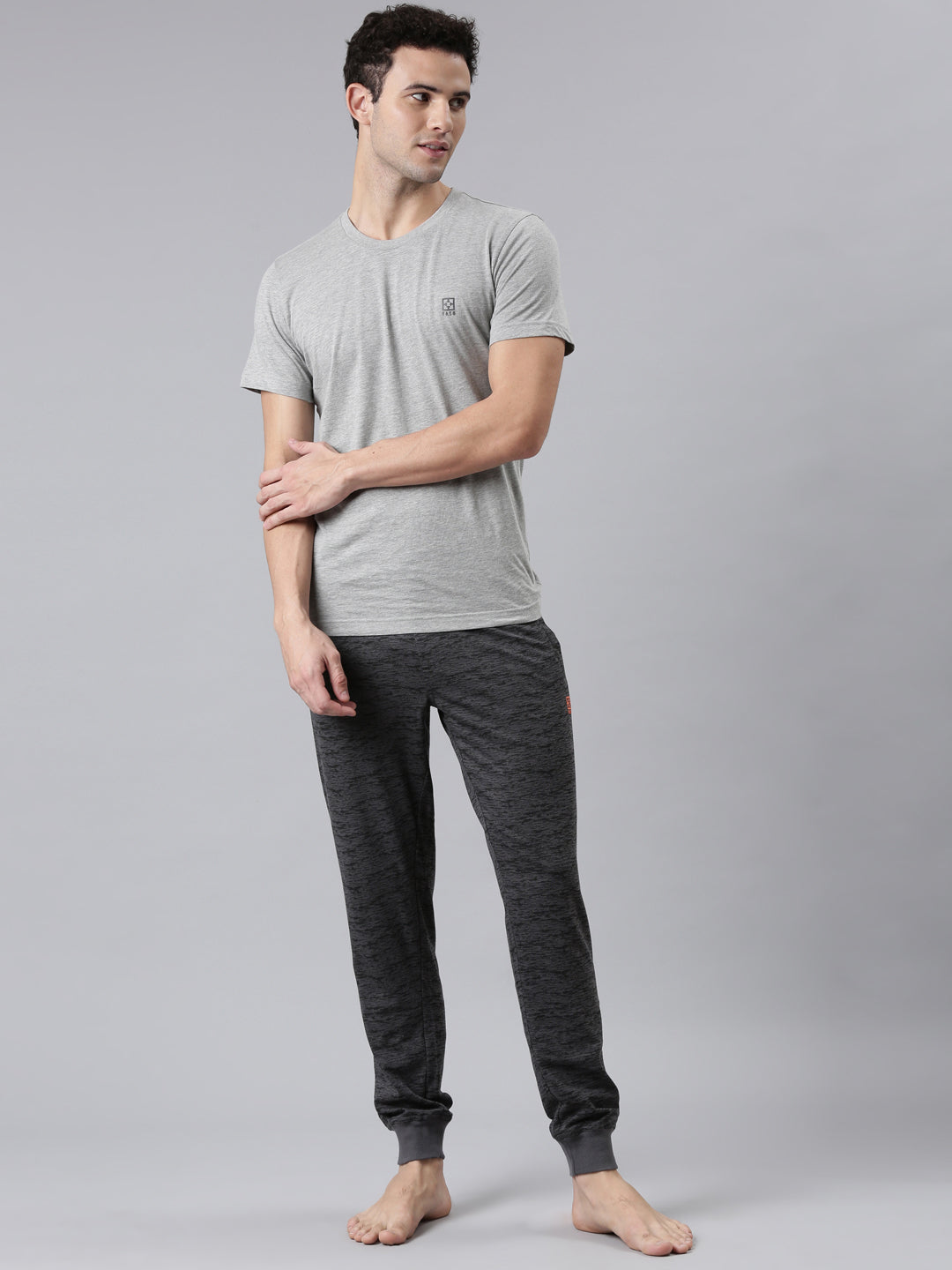 Faso Men's Premium Cotton Outer Elastic Jogger