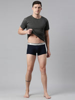 Faso Men's Cotton Modal Metalic Outer Elastic Trunk