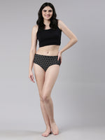 Faso Women's Premium Micro Modal Illusion Printer Hipster