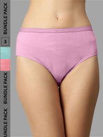 Faso Women's Outer Elastic Hipster (Pack of 3)