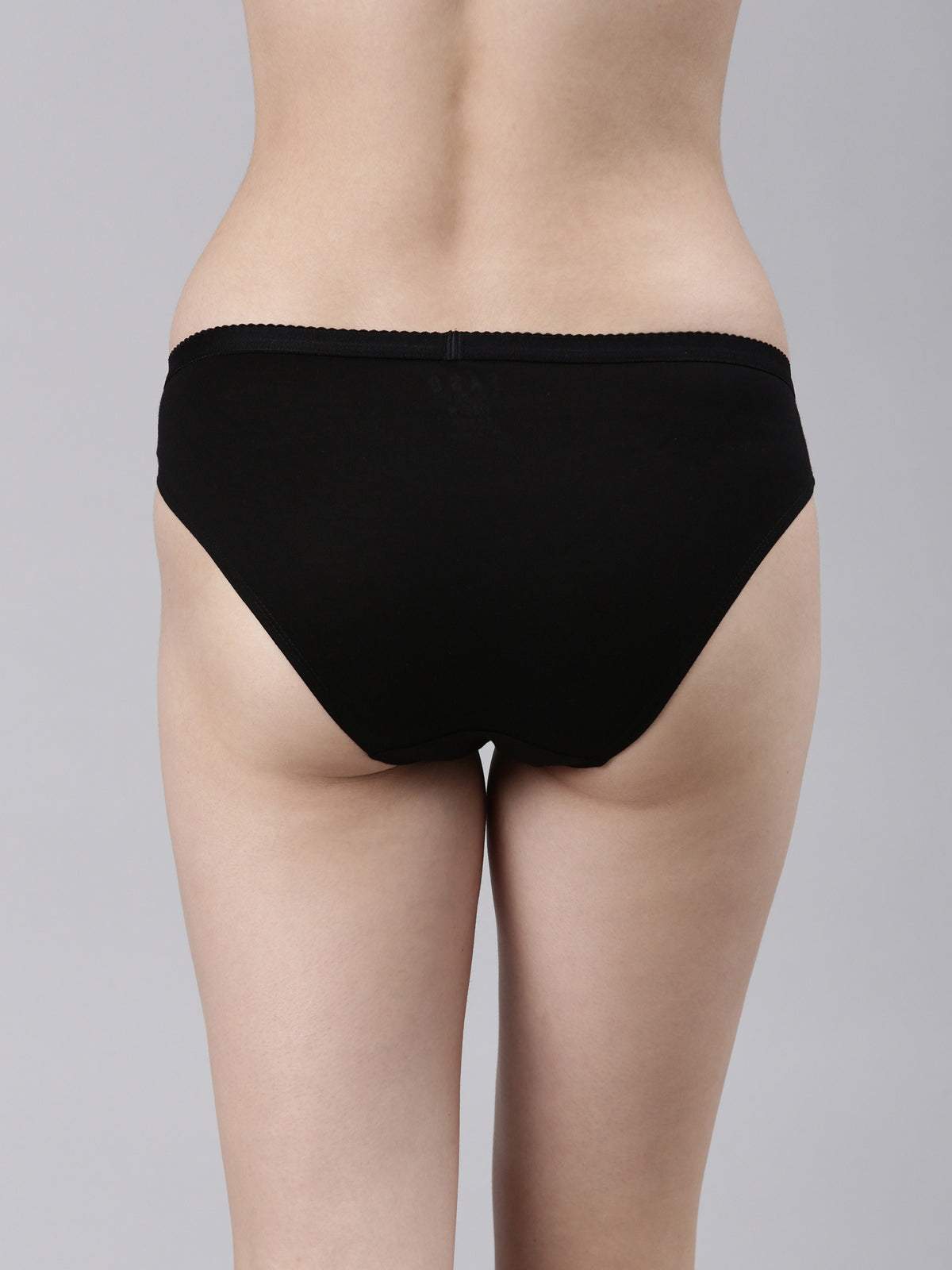 Faso Women's Cotton Outer Elastic Bikini (Pack of 3)