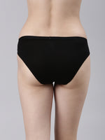 Faso Women's Cotton Outer Elastic Bikini (Pack of 3)