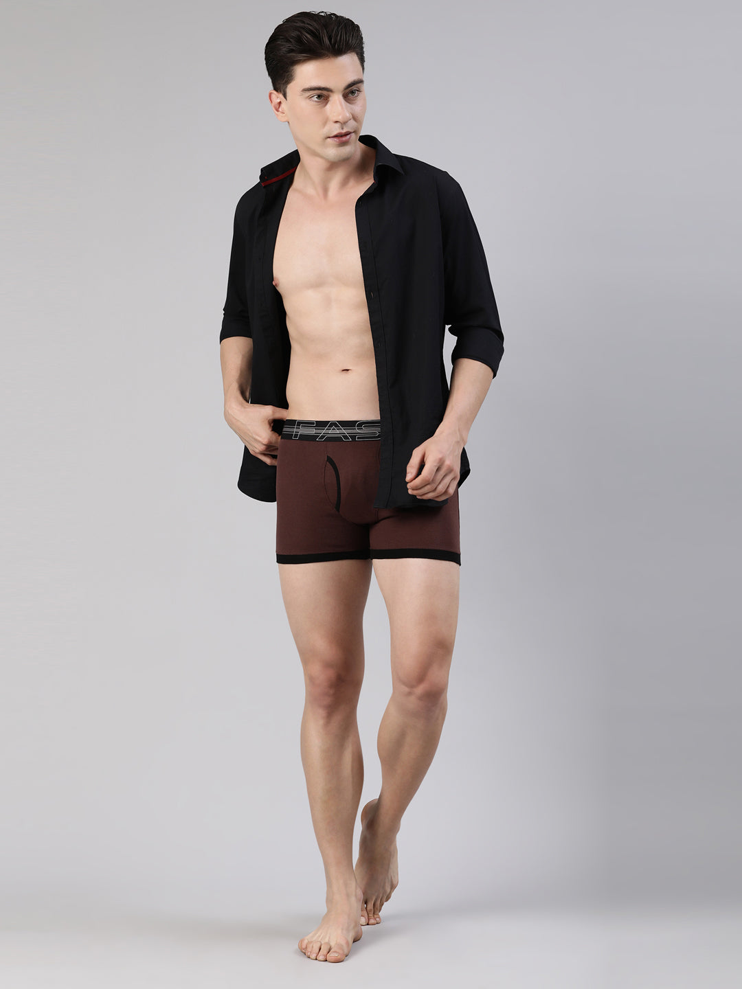 Faso Men's Cotton Contrast Binding Trunk (Pack of 2)