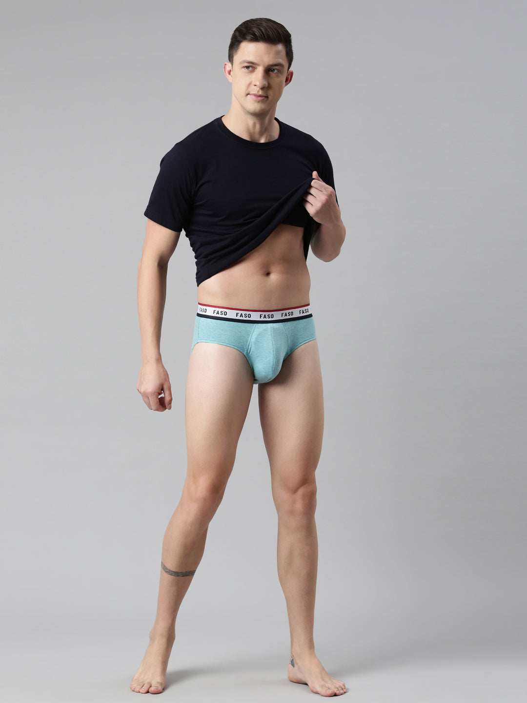 Faso Men's Blend Elastic Brief