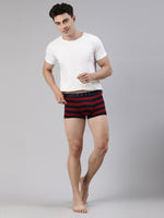 Faso Men's Cotton Yarn Dyed Striped Trunk