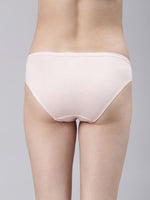 Faso Women's Cotton Inner Elastic Bikini (Pack of 3)