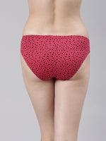 Faso Women's Cotton Inner Elastic Bikini (Pack of 3)
