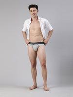 Faso Men's Cotton Contrast Rib Piping Brief (Pack of 2)